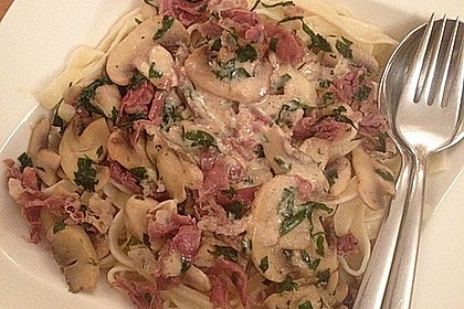 Tagliatelle mit Sahne-Pilzsauce 20