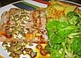Rindfleischs&uuml;lzchen mit ger&ouml;steten K&uuml;rbiskernen und Kern&ouml;l