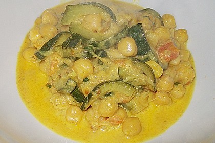 Indische, w&uuml;rzige Kichererbsenpfanne 1