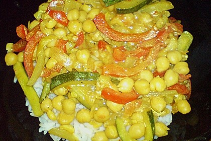 Indische, w&uuml;rzige Kichererbsenpfanne 3