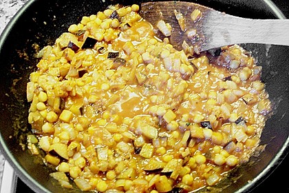 Indische, w&uuml;rzige Kichererbsenpfanne 4