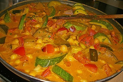 Indische, w&uuml;rzige Kichererbsenpfanne 6