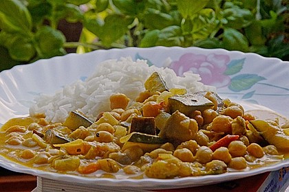 Indische, w&uuml;rzige Kichererbsenpfanne 10