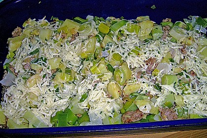 Kartoffel - Auflauf mit Hackfleisch und Porree 5