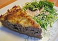 Fleischkuchen mit Pilzen