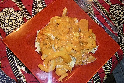 Nudeln mit Fenchel - Zwiebelgem&uuml;se 2