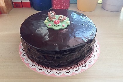 Frosting / Glasur mit Schokolade und Sahne 2