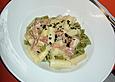 Spargel - Schinkencreme mit Bandnudeln
