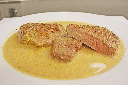 Kalbsmedaillon in Senfsauce 3