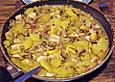 Fischpfanne mit Champignons