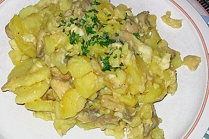 Fischpfanne mit Champignons 2