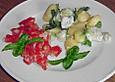 Lauwarme Puten - Gnocchis mit kalter Tomatensauce