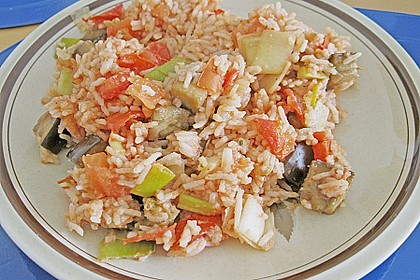 Tomatenreis mit Auberginen 6