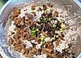 Wachtelterrine mit Morcheln, Tr&uuml;ffeln, Pistazien etc.