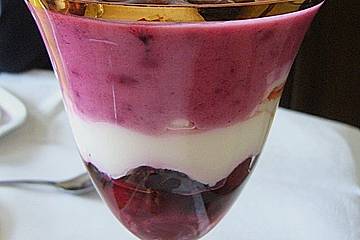 4 Schicht - Frucht - Joghurt - Dessert