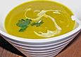 Karotten - Koriandersuppe mit Ingwer
