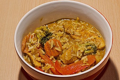 Schnelles Thai - Curry mit Huhn, Paprika und feiner Erdnussnote 77