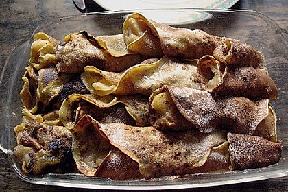 Gratinierte Apfel - Cr&ecirc;pes