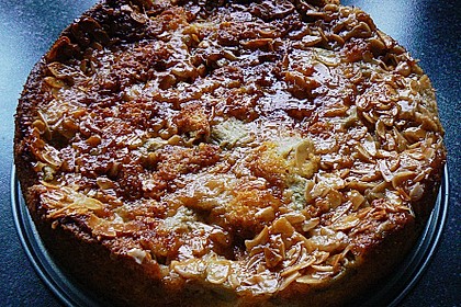 Rhabarberkuchen mit Bienenstichdecke 5
