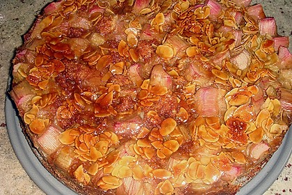 Rhabarberkuchen mit Bienenstichdecke 6