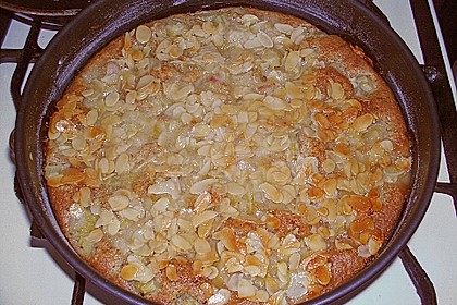 Rhabarberkuchen mit Bienenstichdecke 9