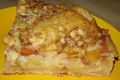 Rhabarberkuchen mit Bienenstichdecke 2