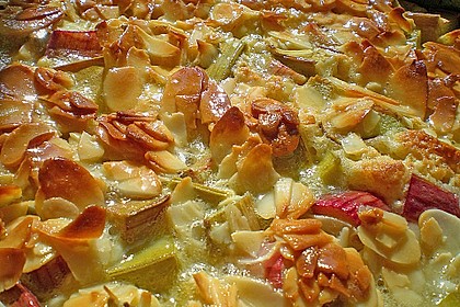 Rhabarberkuchen mit Bienenstichdecke 3