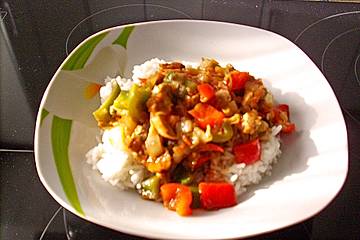 Indonesische Filetpfanne mit Chicoree