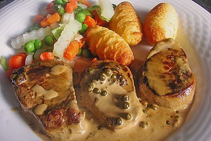 Steak in Pfeffersauce