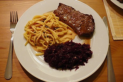 Steak in Pfeffersauce 20