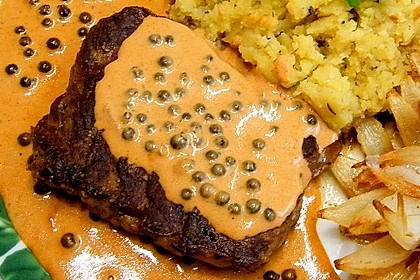 Steak in Pfeffersauce 6