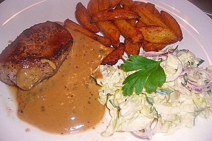 Steak in Pfeffersauce 5