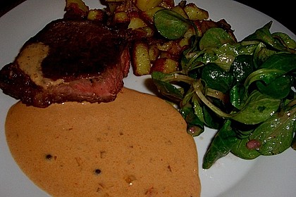 Steak in Pfeffersauce 7