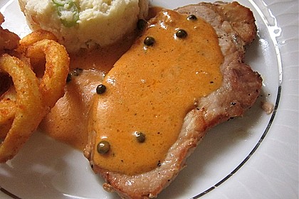 Steak in Pfeffersauce 4