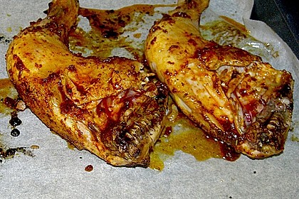H&auml;hnchenschenkel vom Blech 8
