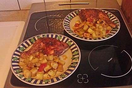 H&auml;hnchenschenkel vom Blech 20