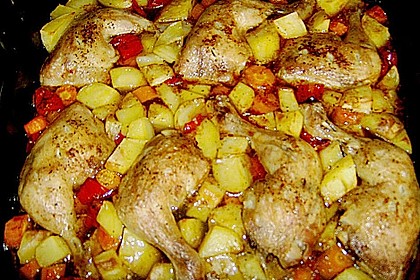 H&auml;hnchenschenkel vom Blech 1