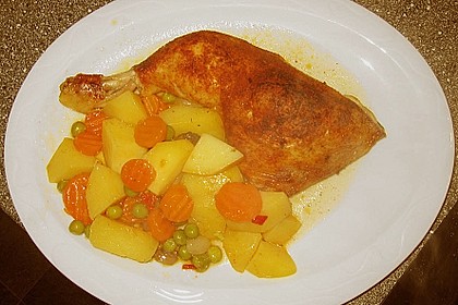 H&auml;hnchenschenkel vom Blech 4