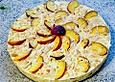 Pfirsich - Mandel - Torte mit Mascarpone