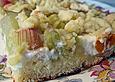 Rhabarber - Frischk&auml;sekuchen
