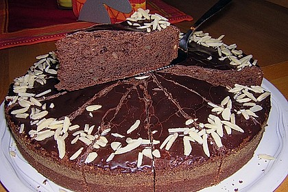 G&acirc;teau au chocolat et aux amandes 1