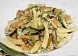 Pasta mit Zucchini - Roquefort - Sauce