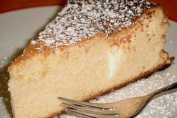 Einfacher Quarkkuchen ohne Boden