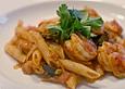 Rigatoni mit Tomaten - Fenchel - Sauce