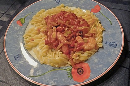 Rigatoni mit Tomaten - Fenchel - Sauce 1