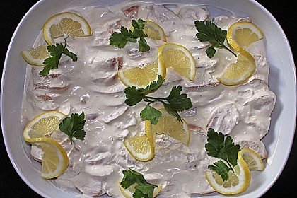 H&auml;hnchenbrustfilets in Knoblauchcreme