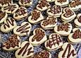 Vanilleherzen mit Nougatf&uuml;llung