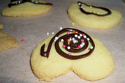 Vanilleherzen mit Nougatfüllung 22