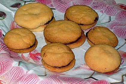 Vanilleherzen mit Nougatfüllung 15