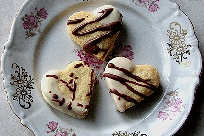 Vanilleherzen mit Nougatfüllung 2
